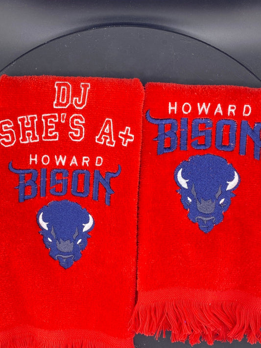 Howard University Bison Leisure Luxe Towel - West & Remount Custom Apparel