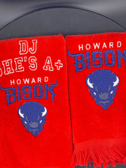 Howard University Bison Leisure Luxe Towel - West & Remount Custom Apparel