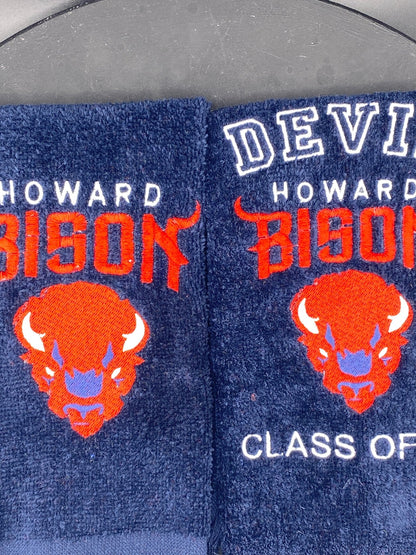 Howard University Bison Leisure Luxe Towel - West & Remount Custom Apparel