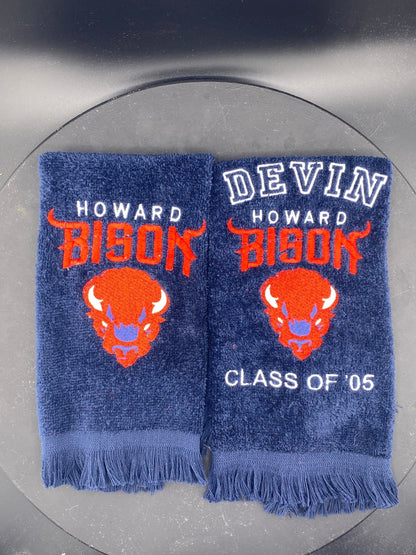 Howard University Bison Leisure Luxe Towel - West & Remount Custom Apparel