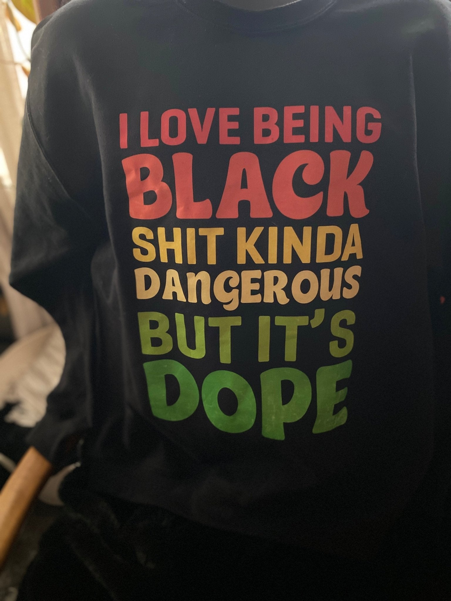 I Love Being Black Sweatshirt | Celebratory Black Identity Apparel - West & Remount Custom Apparel