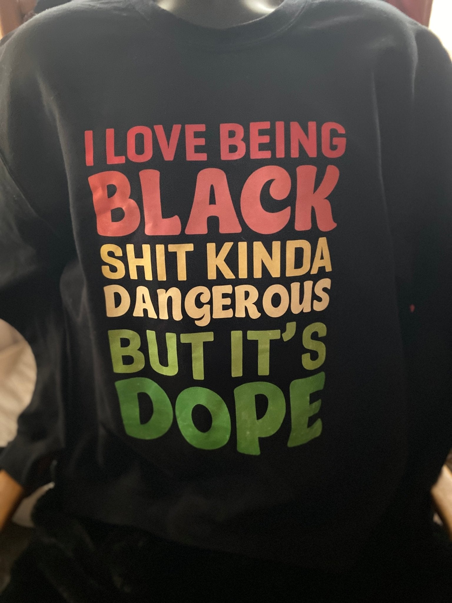 I Love Being Black Sweatshirt | Celebratory Black Identity Apparel - West & Remount Custom Apparel