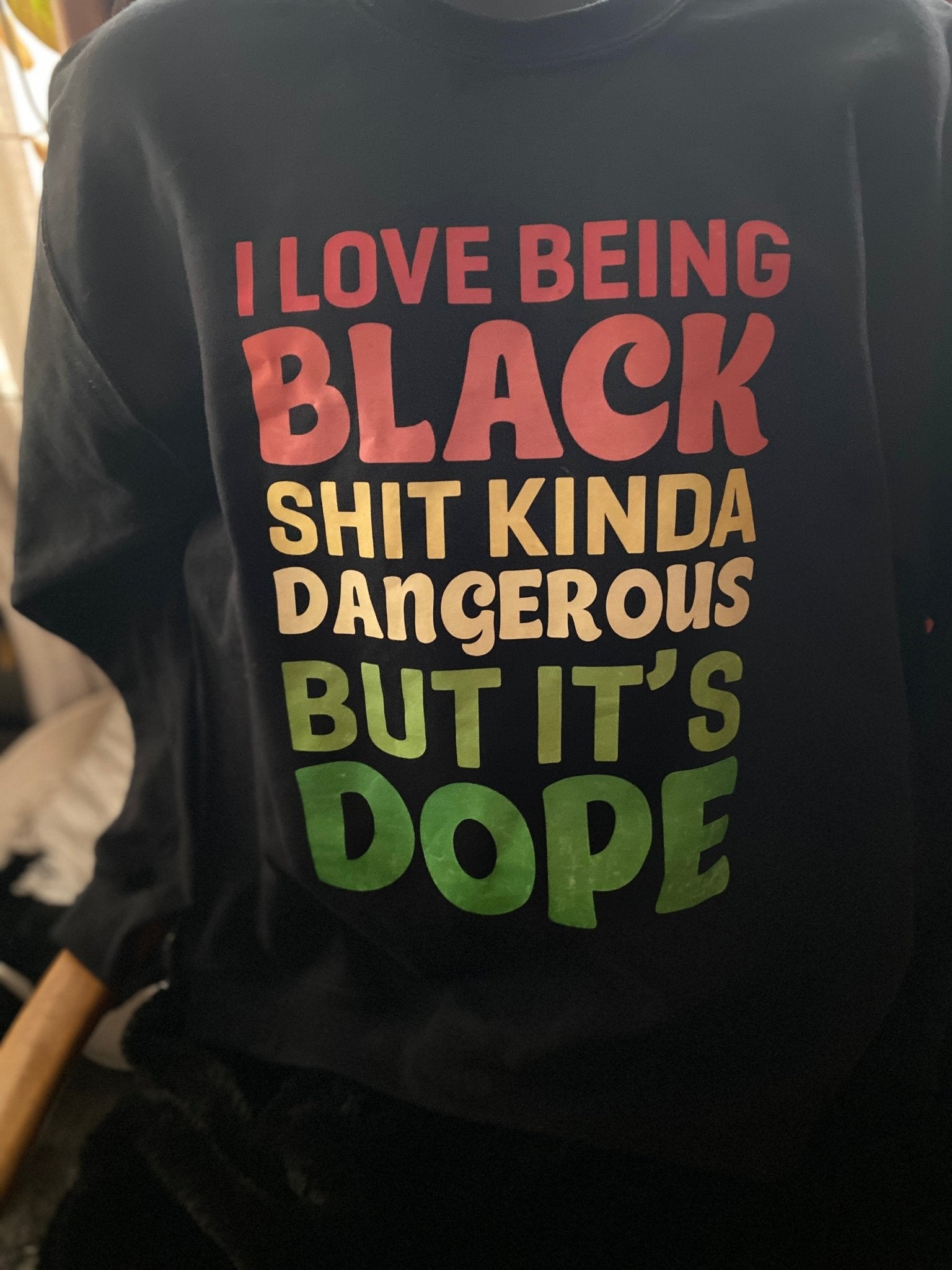 I Love Being Black Sweatshirt | Celebratory Black Identity Apparel - West & Remount Custom Apparel