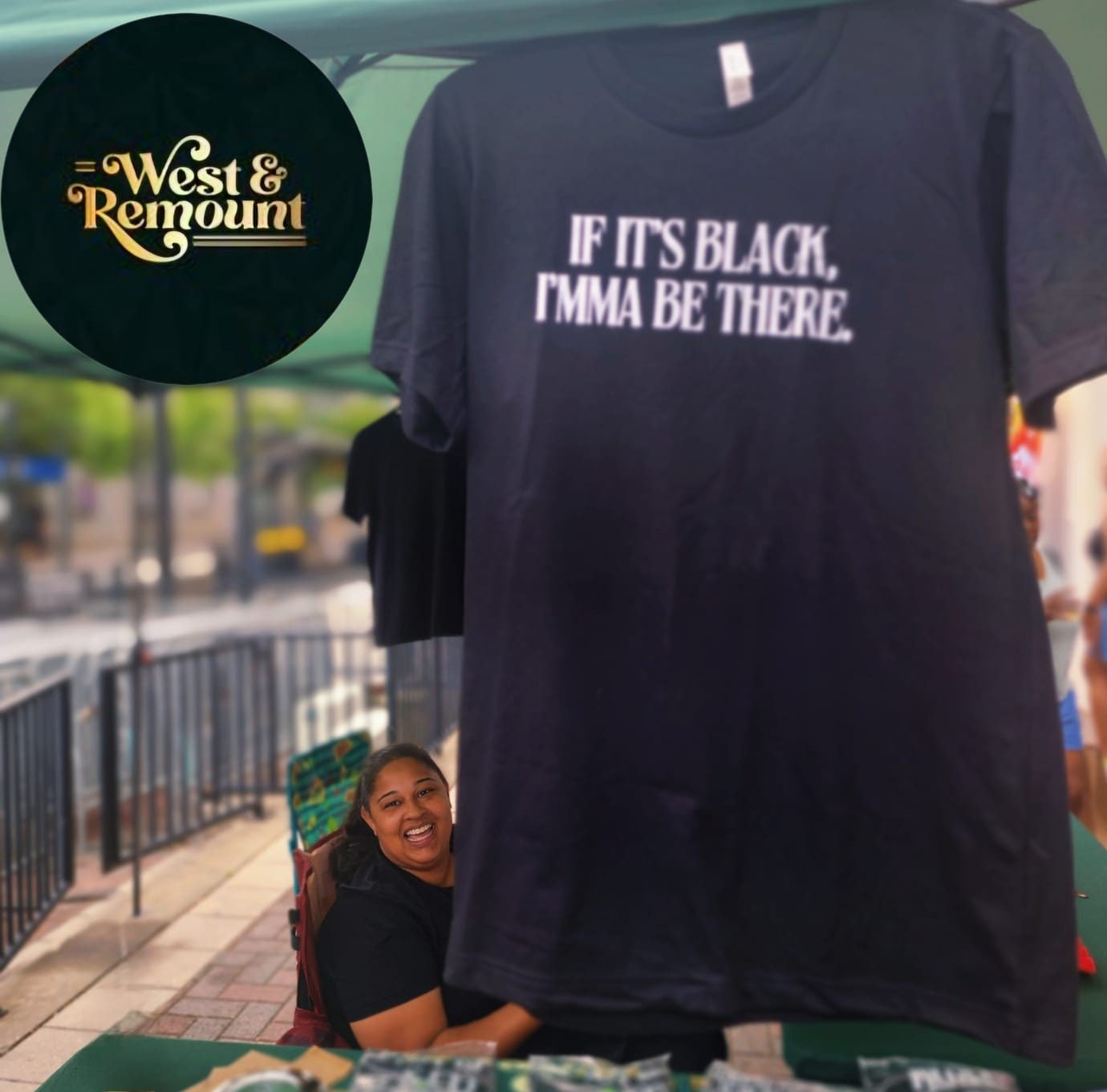 If It’s Black, Imma Be There T-Shirt - West & Remount Custom Apparel