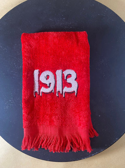 Delta Sigma Theta Dripping 1913 Embroidered Stroll Towel