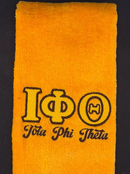 Iota Phi Theta Letters Series Embroidered Towel - West & Remount Custom Apparel