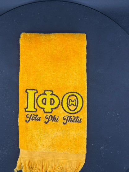 Iota Phi Theta Letters Series Embroidered Towel - West & Remount Custom Apparel