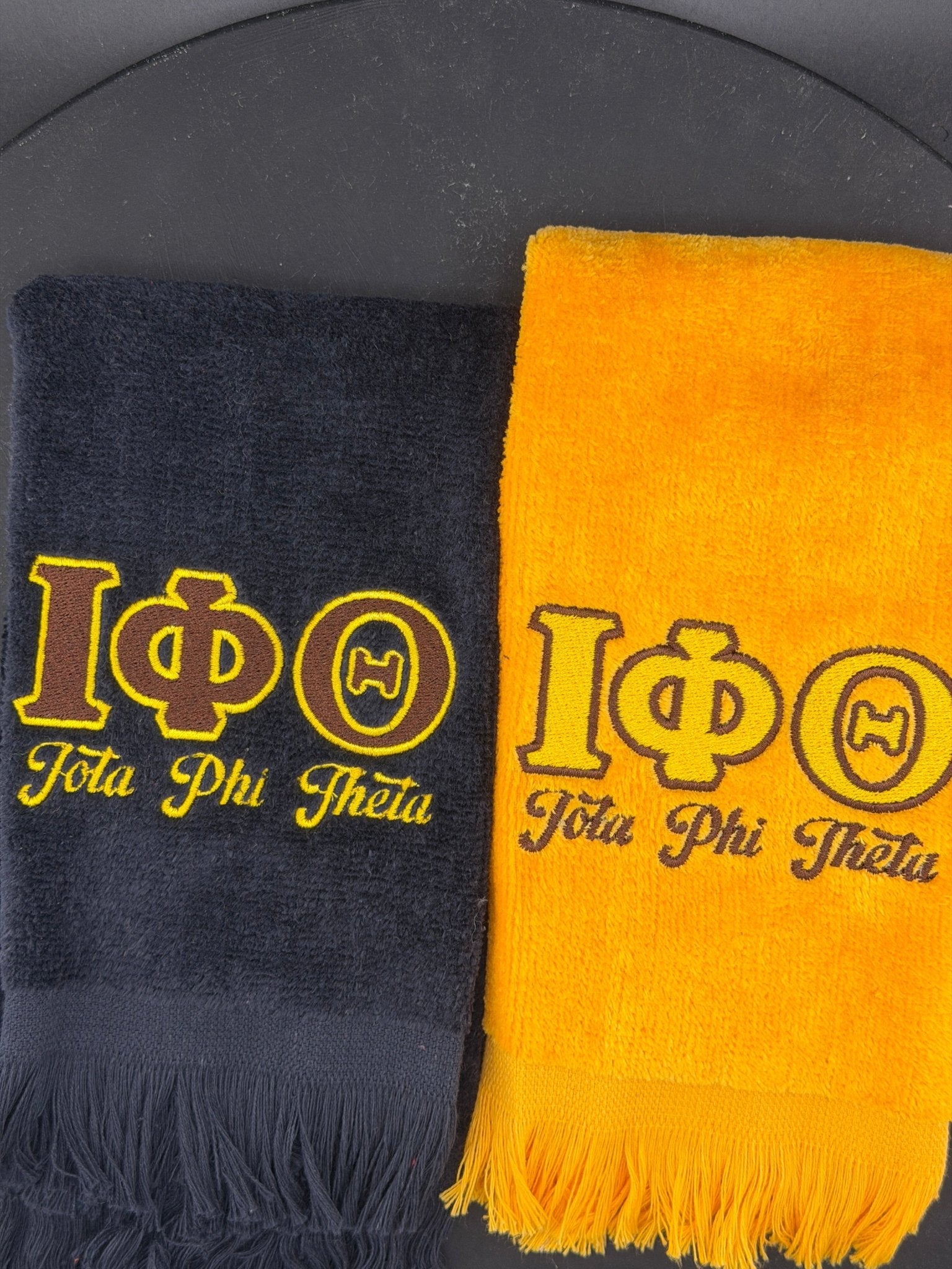 Iota Phi Theta Letters Series Embroidered Towel - West & Remount Custom Apparel