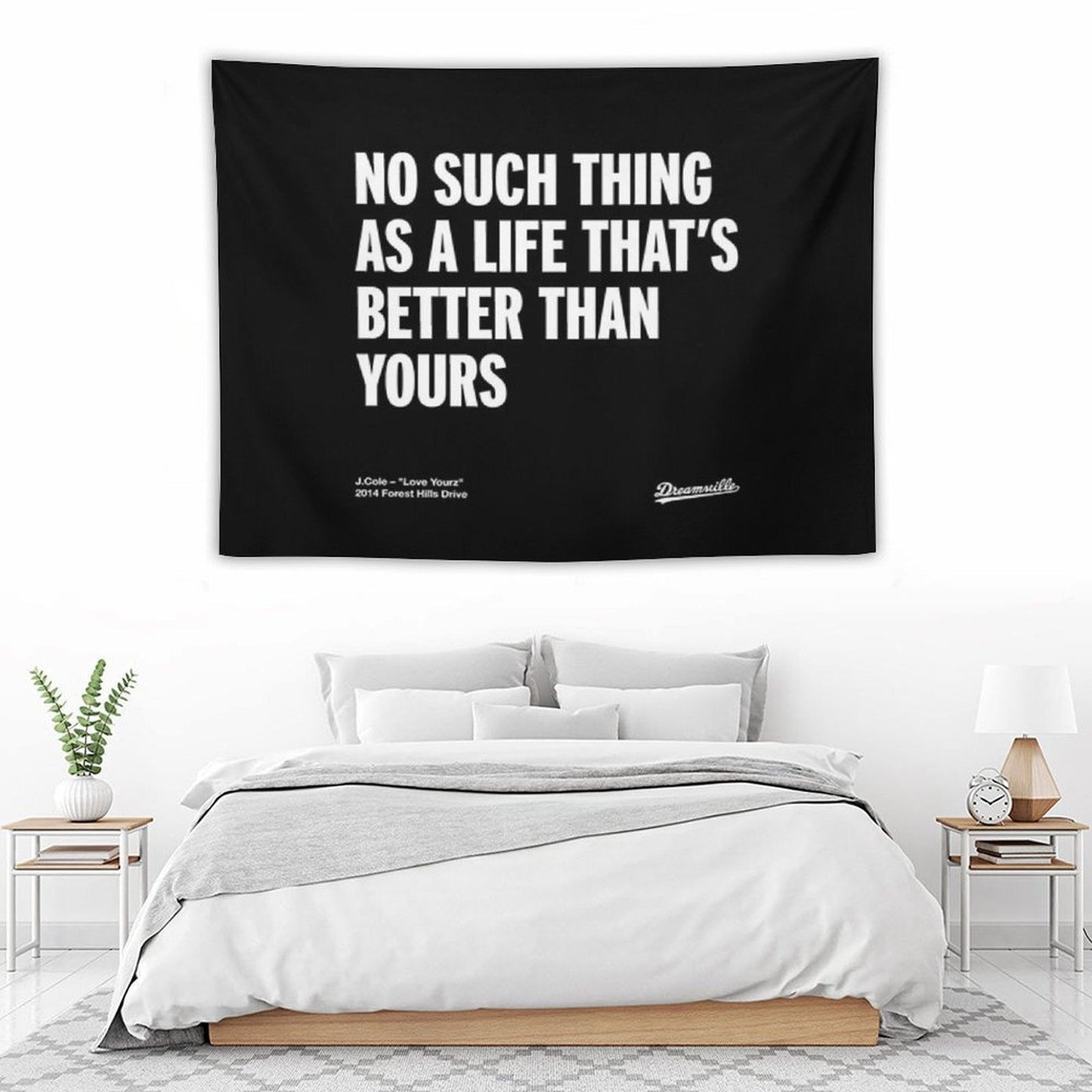 J Cole – Love Yourz (2014 Forest Hills Drive) Tapestry - West & Remount Custom Apparel