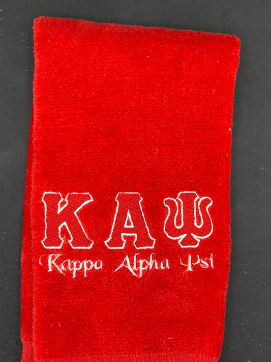 Kappa Alpha Psi Letters Series Embroidered Towel - West & Remount Custom Apparel