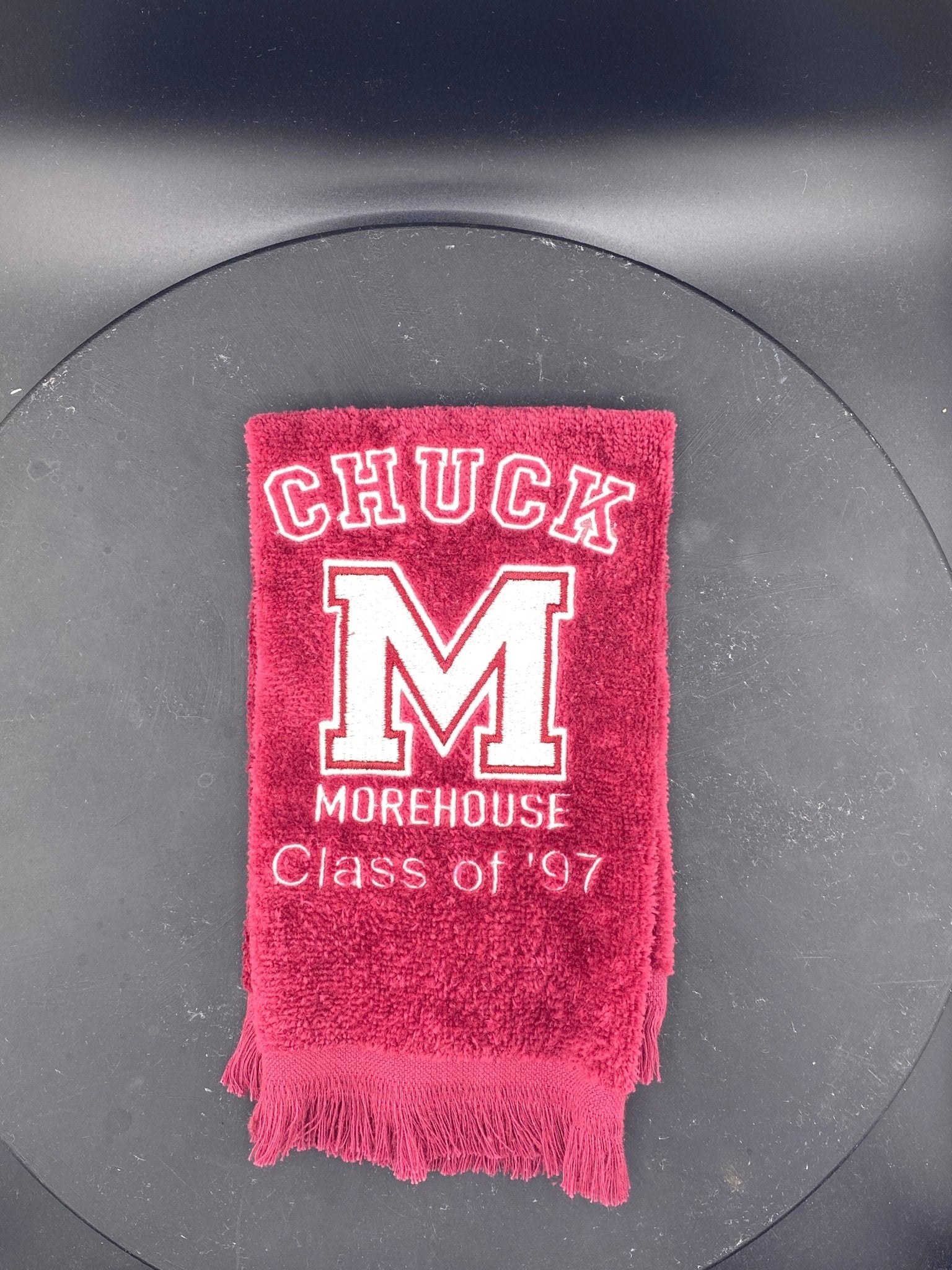 Morehouse College “M” Leisure Luxe Towel – Custom Embroidered HBCU Gift - West & Remount Custom Apparel