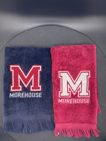 Morehouse College “M” Leisure Luxe Towel – Custom Embroidered HBCU Gift - West & Remount Custom Apparel