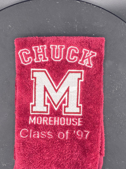 Morehouse College “M” Leisure Luxe Towel – Custom Embroidered HBCU Gift - West & Remount Custom Apparel