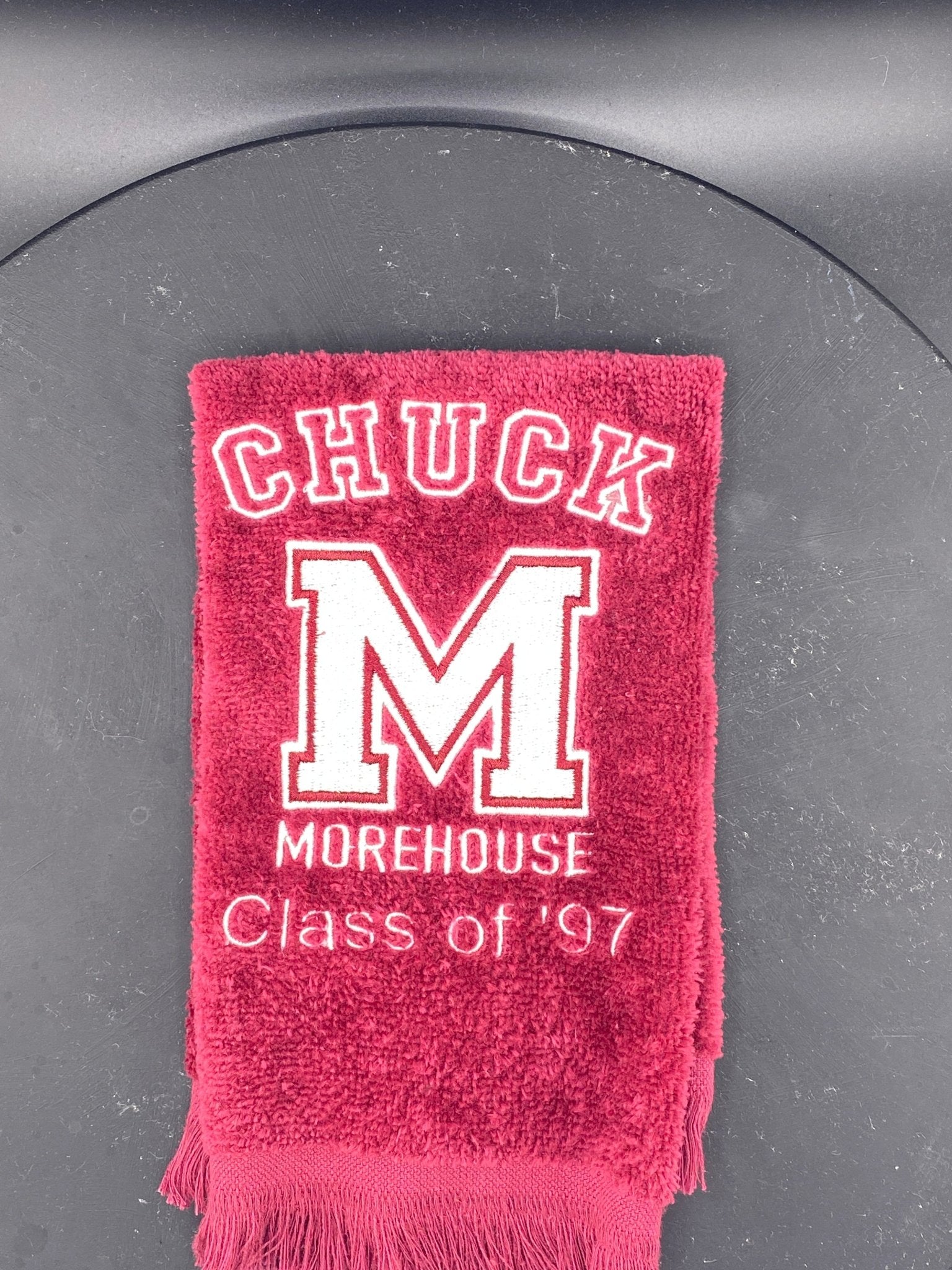 Morehouse College “M” Leisure Luxe Towel – Custom Embroidered HBCU Gift - West & Remount Custom Apparel