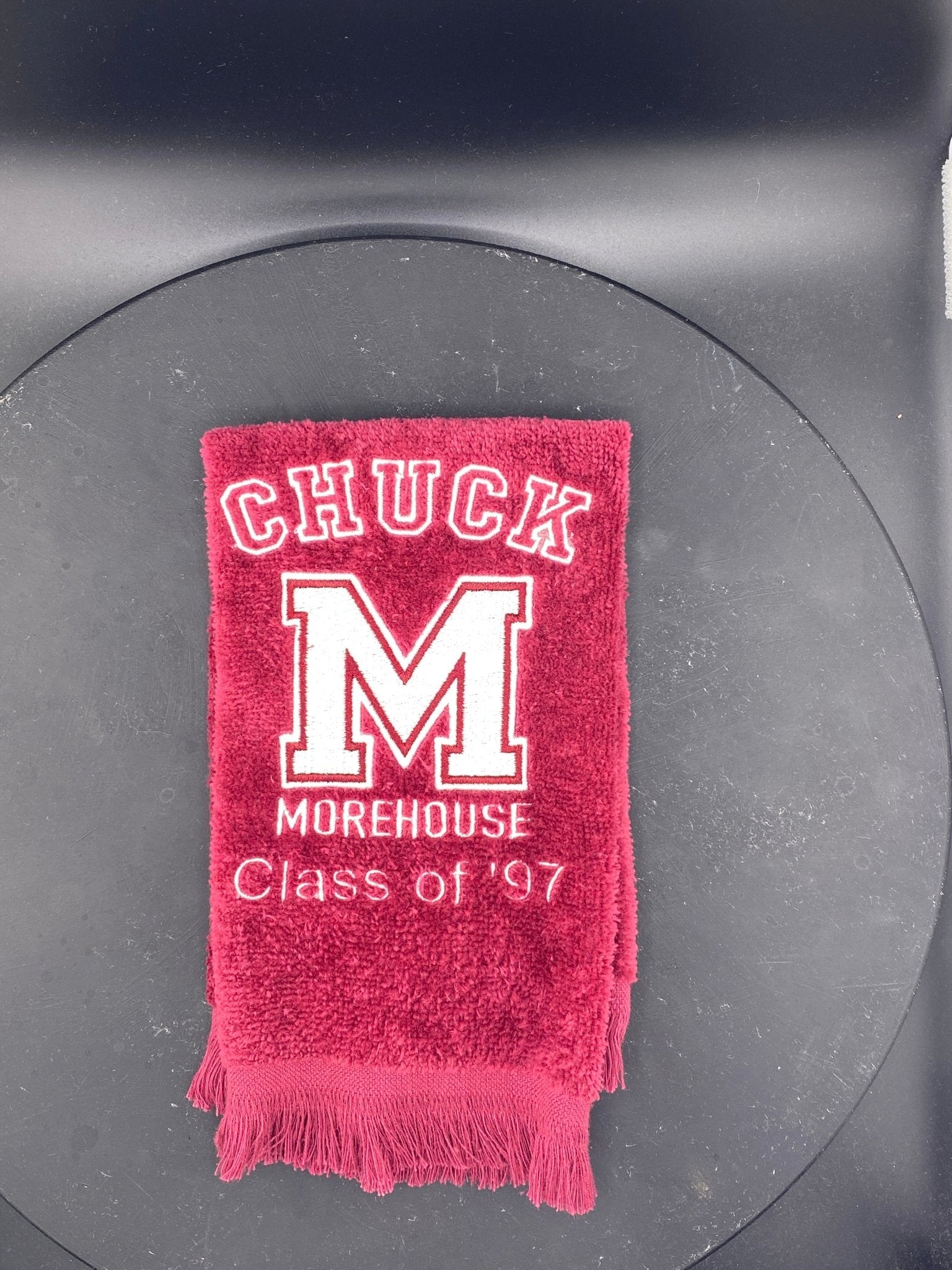Morehouse College “M” Leisure Luxe Towel – Custom Embroidered HBCU Gift - West & Remount Custom Apparel