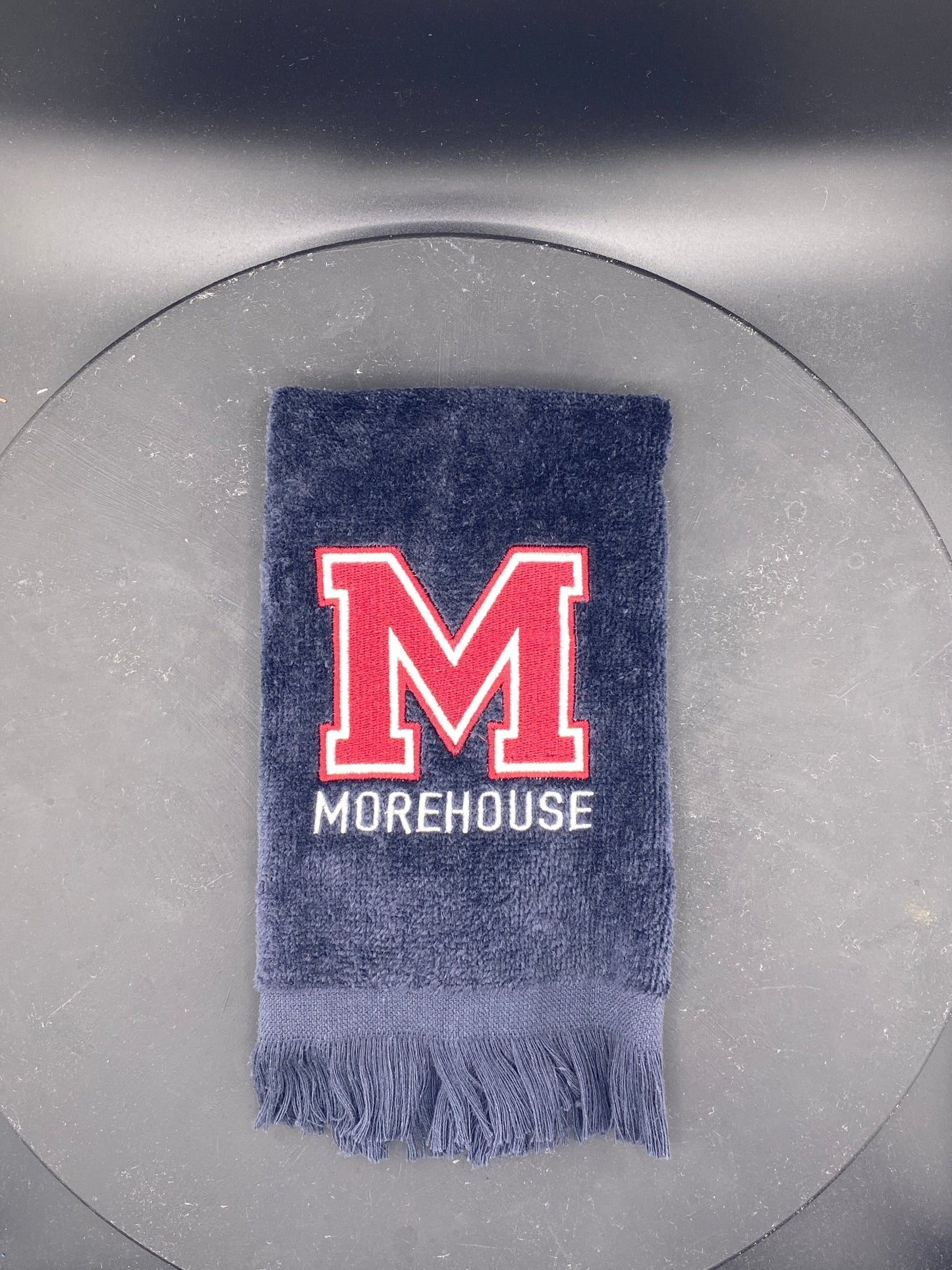 Morehouse College “M” Leisure Luxe Towel – Custom Embroidered HBCU Gift - West & Remount Custom Apparel