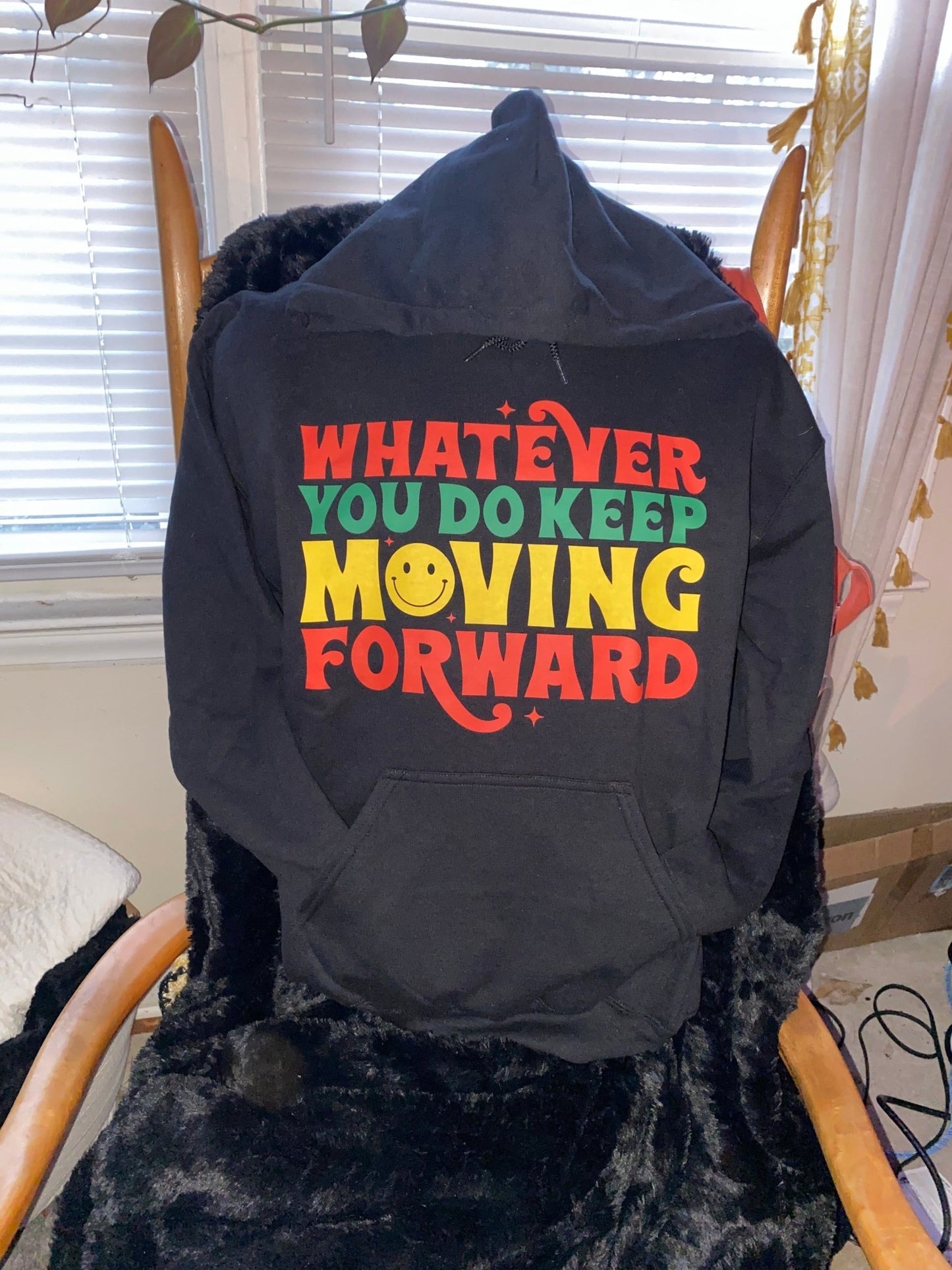 Moving Forward Protest Hoodie - West & Remount Custom Apparel