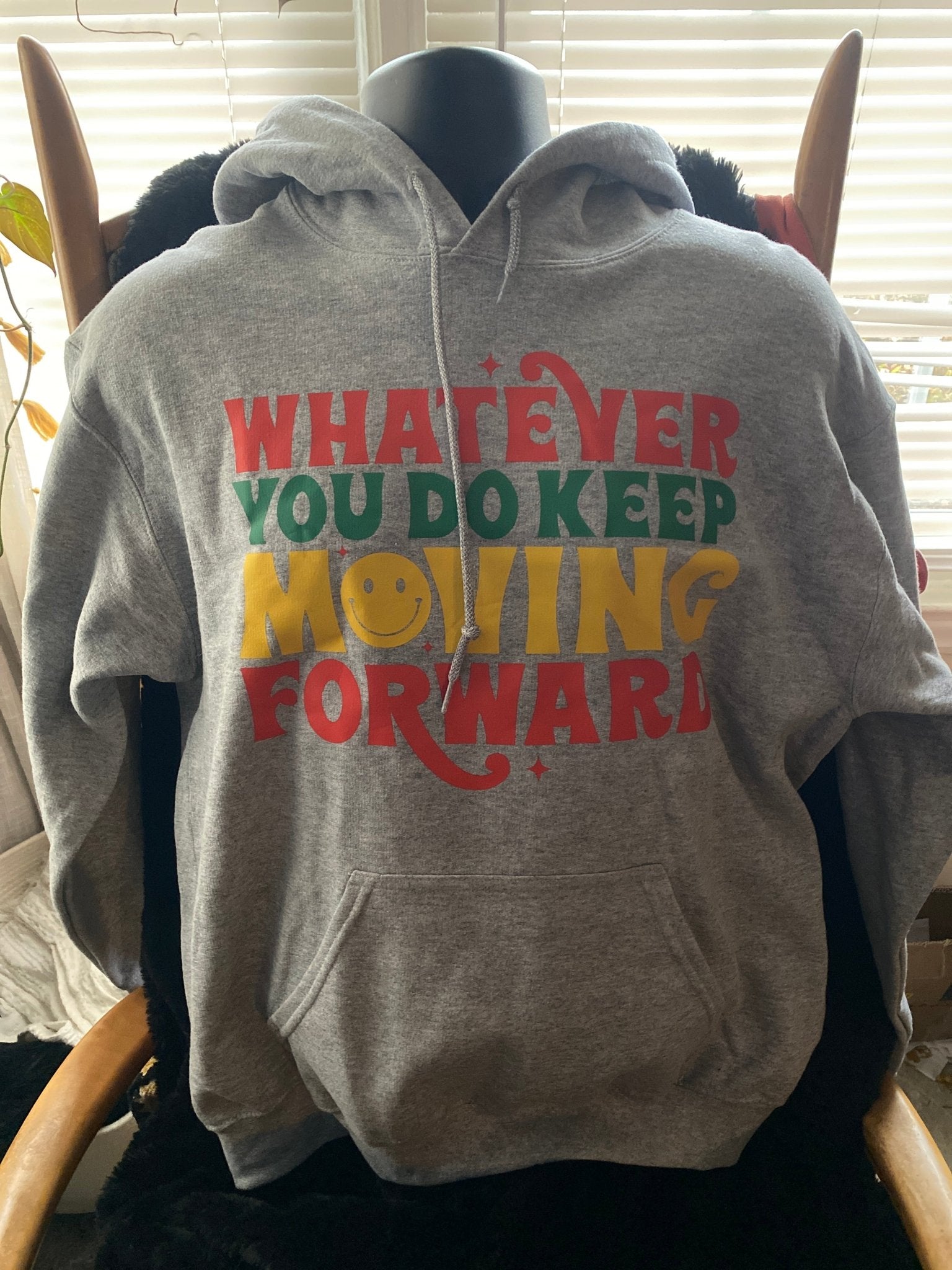 Moving Forward Protest Hoodie - West & Remount Custom Apparel
