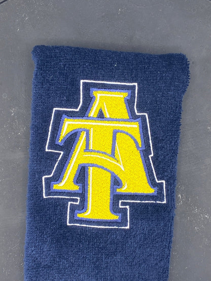 North Carolina A&T Leisure Luxe Towel – Intertwined A&T Logo - West & Remount Custom Apparel