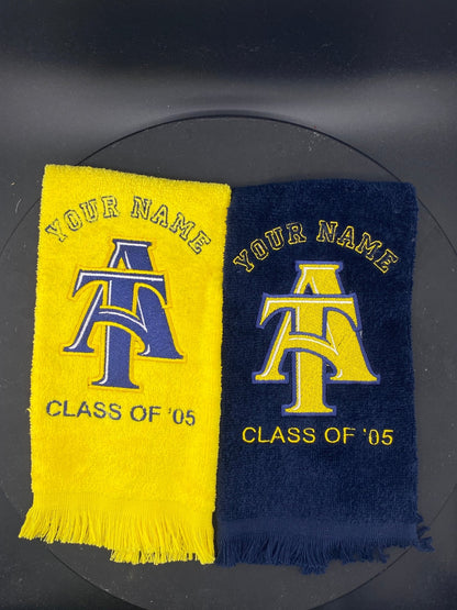 North Carolina A&T Leisure Luxe Towel – Intertwined A&T Logo - West & Remount Custom Apparel