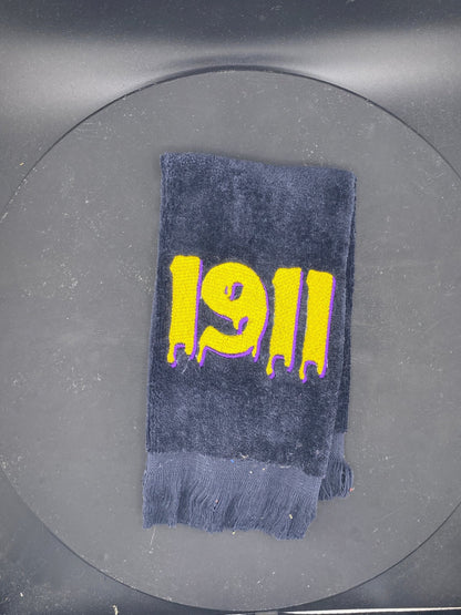 Omega Psi Phi Towel – Embroidered Que Gift for Probate, Step Shows & Events | Divine 9 Drip - West & Remount Custom Apparel