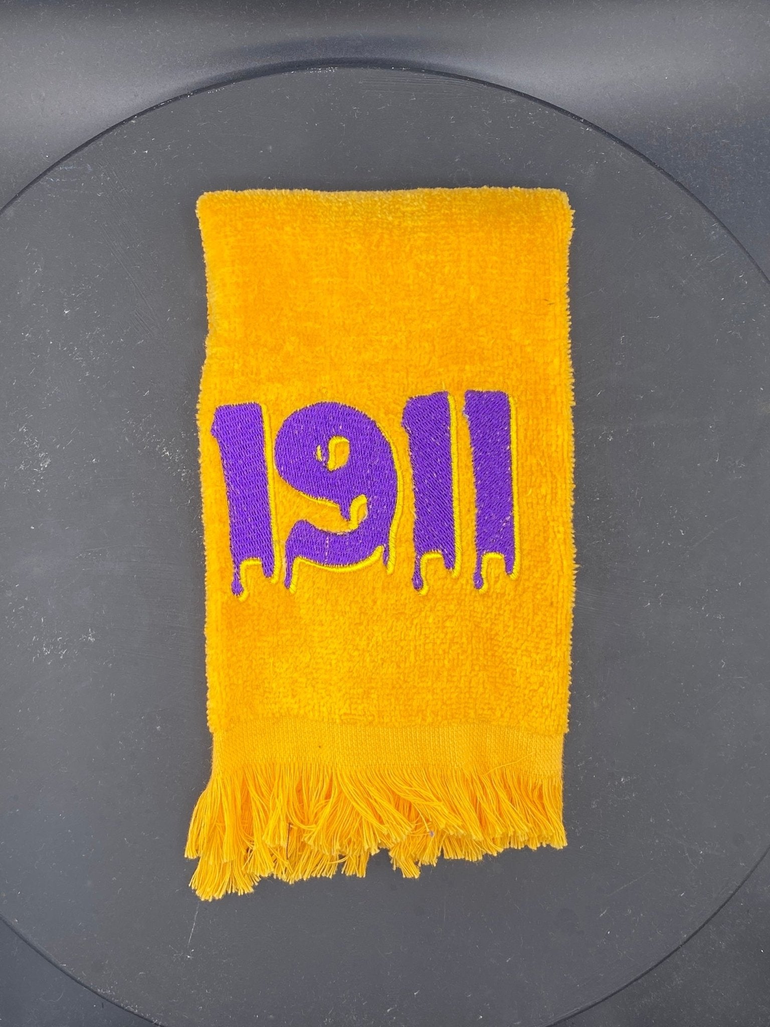 Omega Psi Phi Towel – Embroidered Que Gift for Probate, Step Shows & Events | Divine 9 Drip - West & Remount Custom Apparel