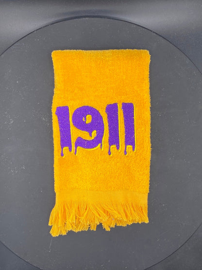 Omega Psi Phi Towel – Embroidered Que Gift for Probate, Step Shows & Events | Divine 9 Drip - West & Remount Custom Apparel