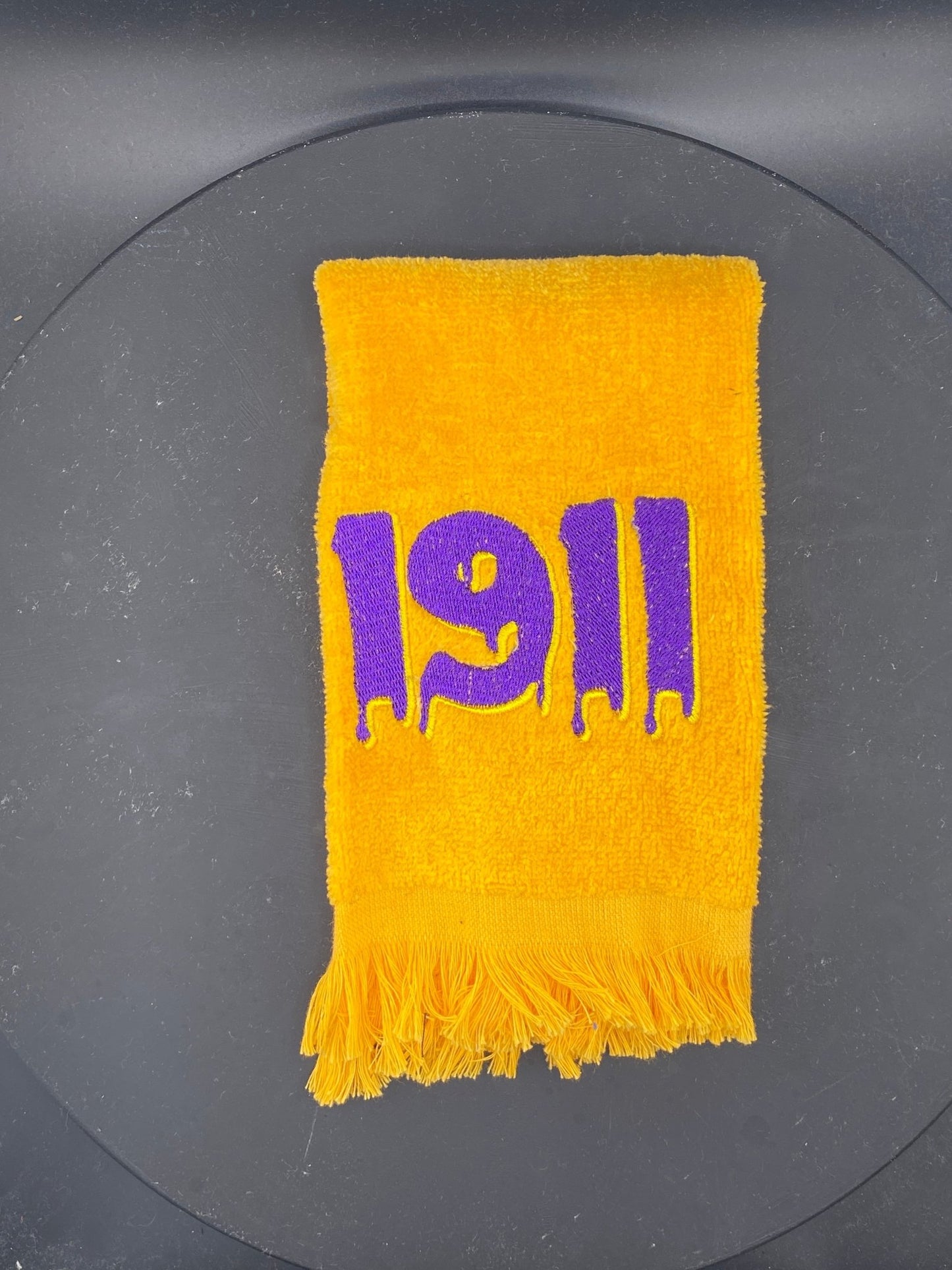 Omega Psi Phi Towel – Embroidered Que Gift for Probate, Step Shows & Events | Divine 9 Drip - West & Remount Custom Apparel