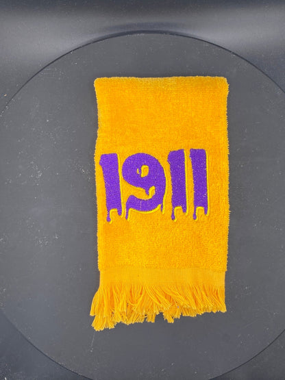 Omega Psi Phi Towel – Embroidered Que Gift for Probate, Step Shows & Events | Divine 9 Drip - West & Remount Custom Apparel