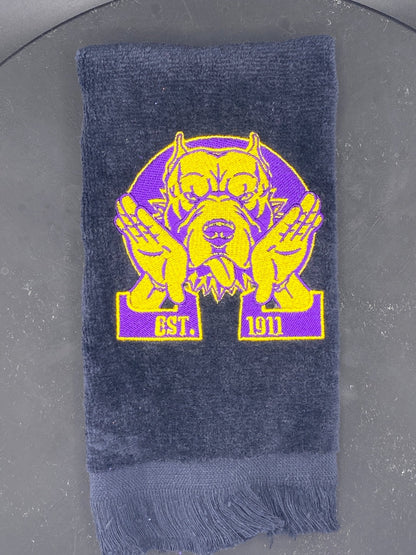 Omega Psi Phi Hooks Towel – Custom Embroidered Que Hand Sign - West & Remount Custom Apparel