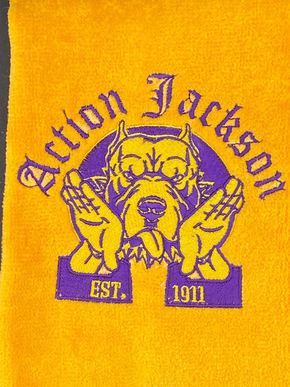 Omega Psi Phi Hooks Towel – Custom Embroidered Que Hand Sign - West & Remount Custom Apparel