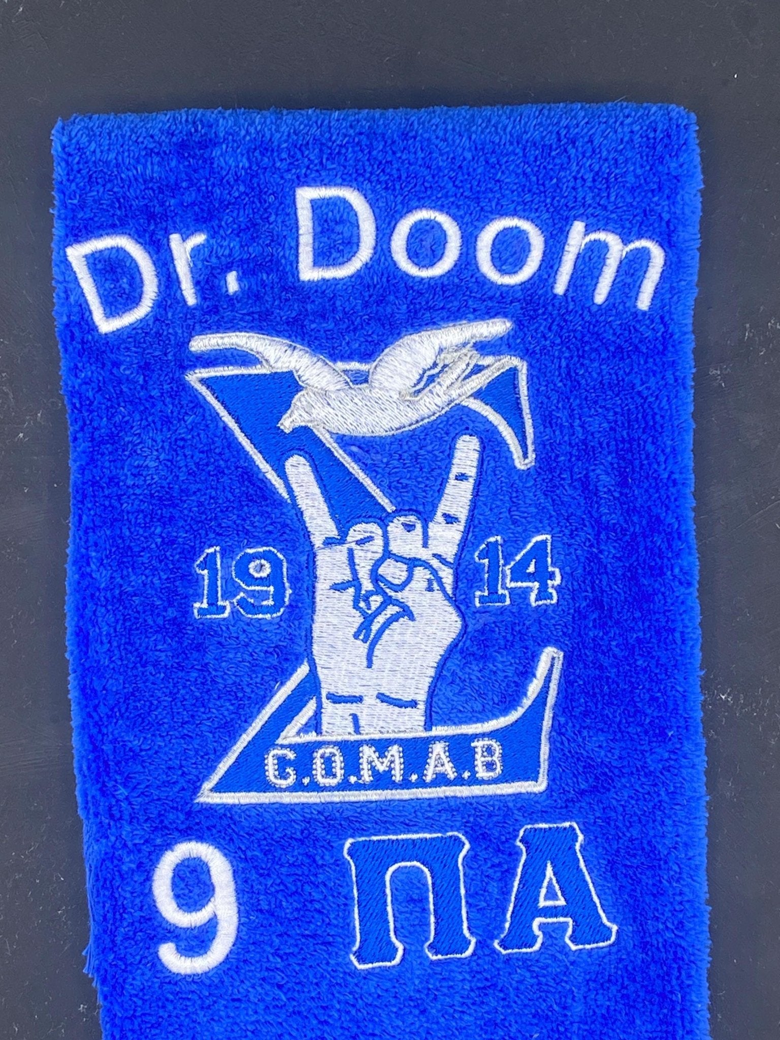 Phi Beta Sigma GOMAB Legacy Towel – Custom Embroidered - West & Remount Custom Apparel