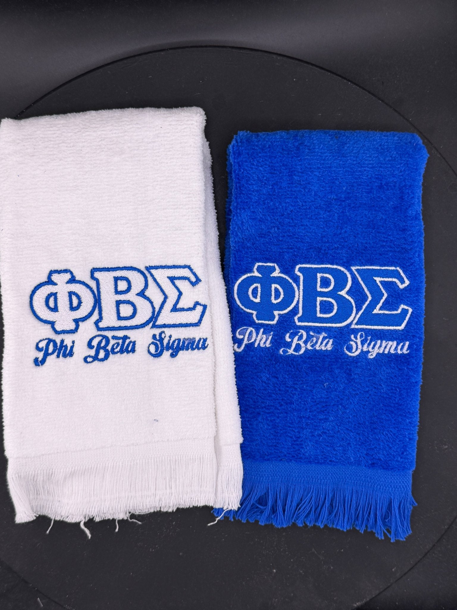 Phi Beta Sigma Letters Series Embroidered Towel - West & Remount Custom Apparel