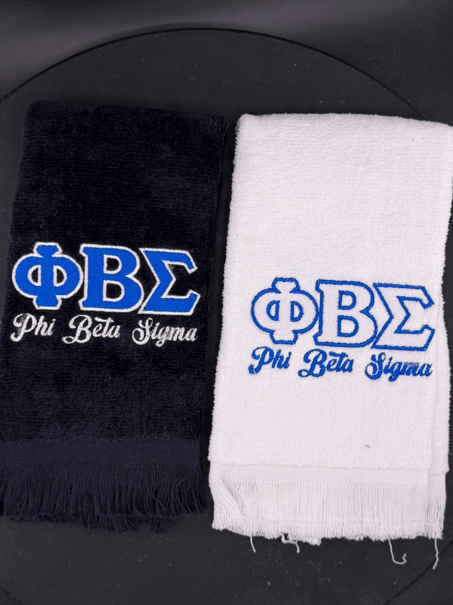 Phi Beta Sigma Letters Series Embroidered Towel - West & Remount Custom Apparel