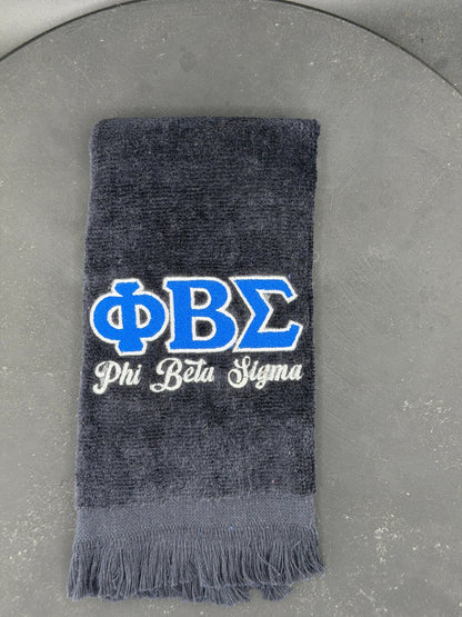 Phi Beta Sigma Letters Series Embroidered Towel - West & Remount Custom Apparel