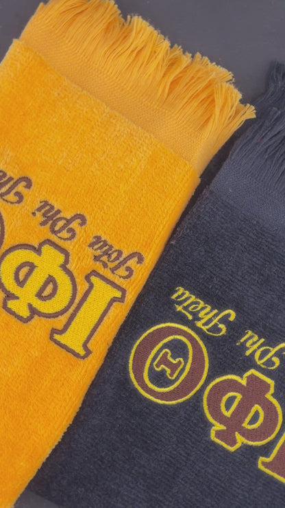Iota Phi Theta Letters Series Embroidered Towel