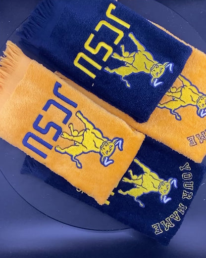 JCSU Golden Bull Embroidered Towel – Personalized HBCU Pride