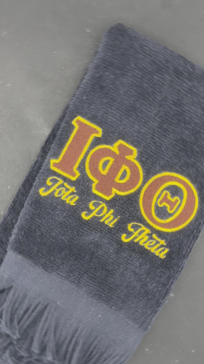 Iota Phi Theta Letters Series Embroidered Towel