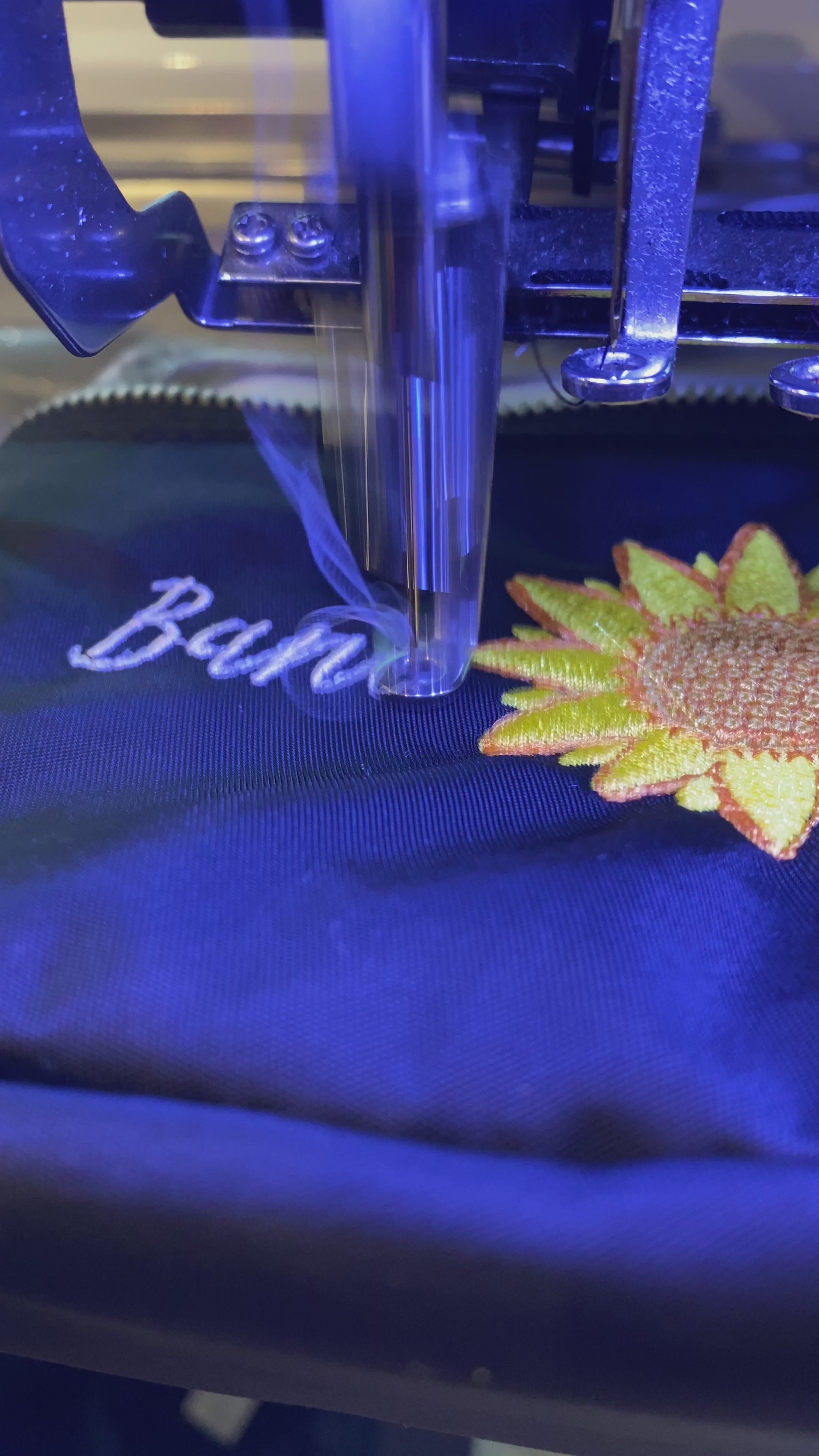 Load video: Live Embroidery setup at a Mother's Day Celebration in Charlotte NC