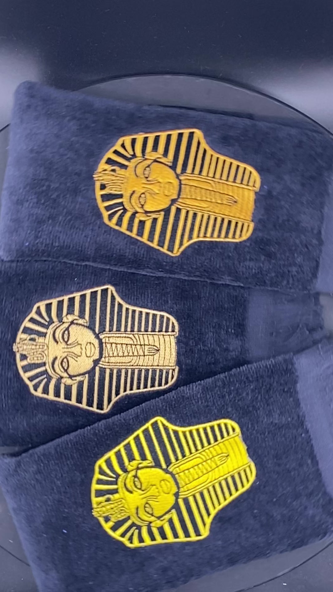 3 Alpha Phi Alpha Sphinx Stroll Towels in slow motion