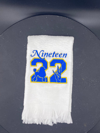 Sigma Gamma Rho Legacy Towel – Greek Letter Embroidery - West & Remount Custom Apparel