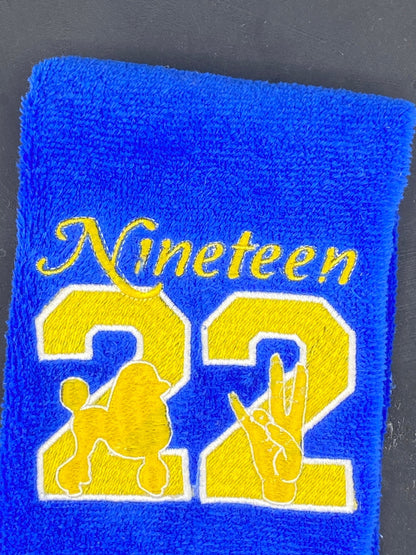Sigma Gamma Rho Legacy Towel – Greek Letter Embroidery - West & Remount Custom Apparel