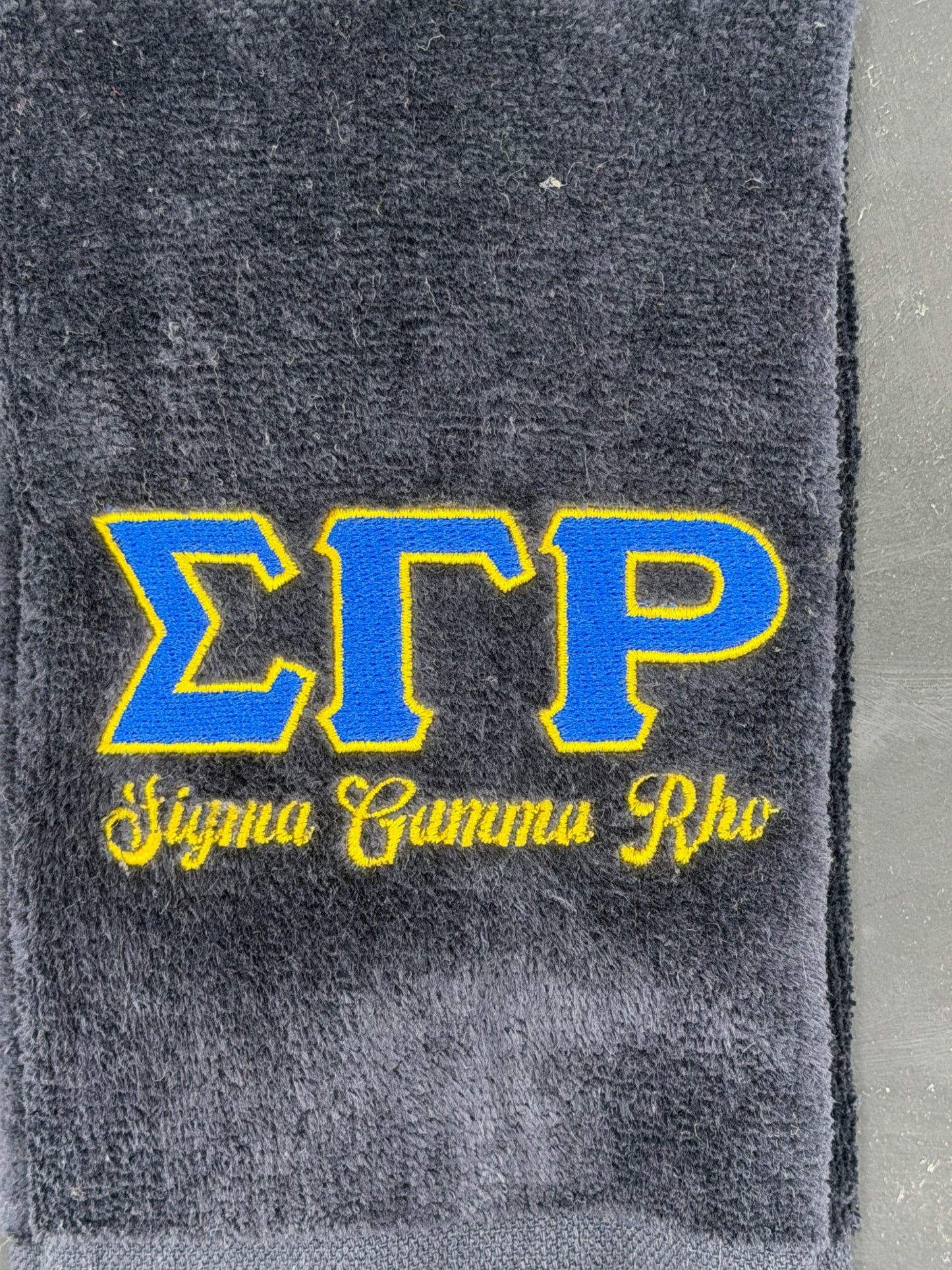 Sigma Gamma Rho Letters Series Embroidered Towel - West & Remount Custom Apparel