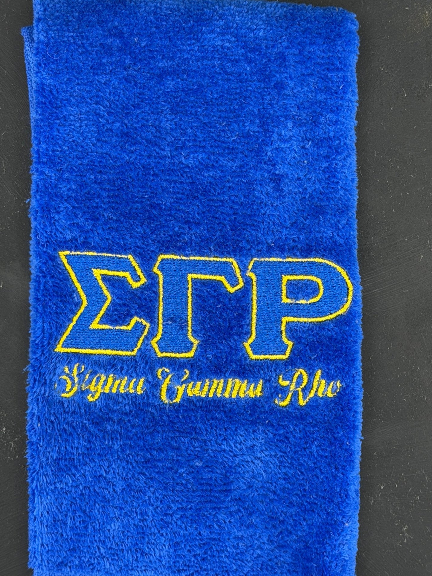Sigma Gamma Rho Letters Series Embroidered Towel - West & Remount Custom Apparel