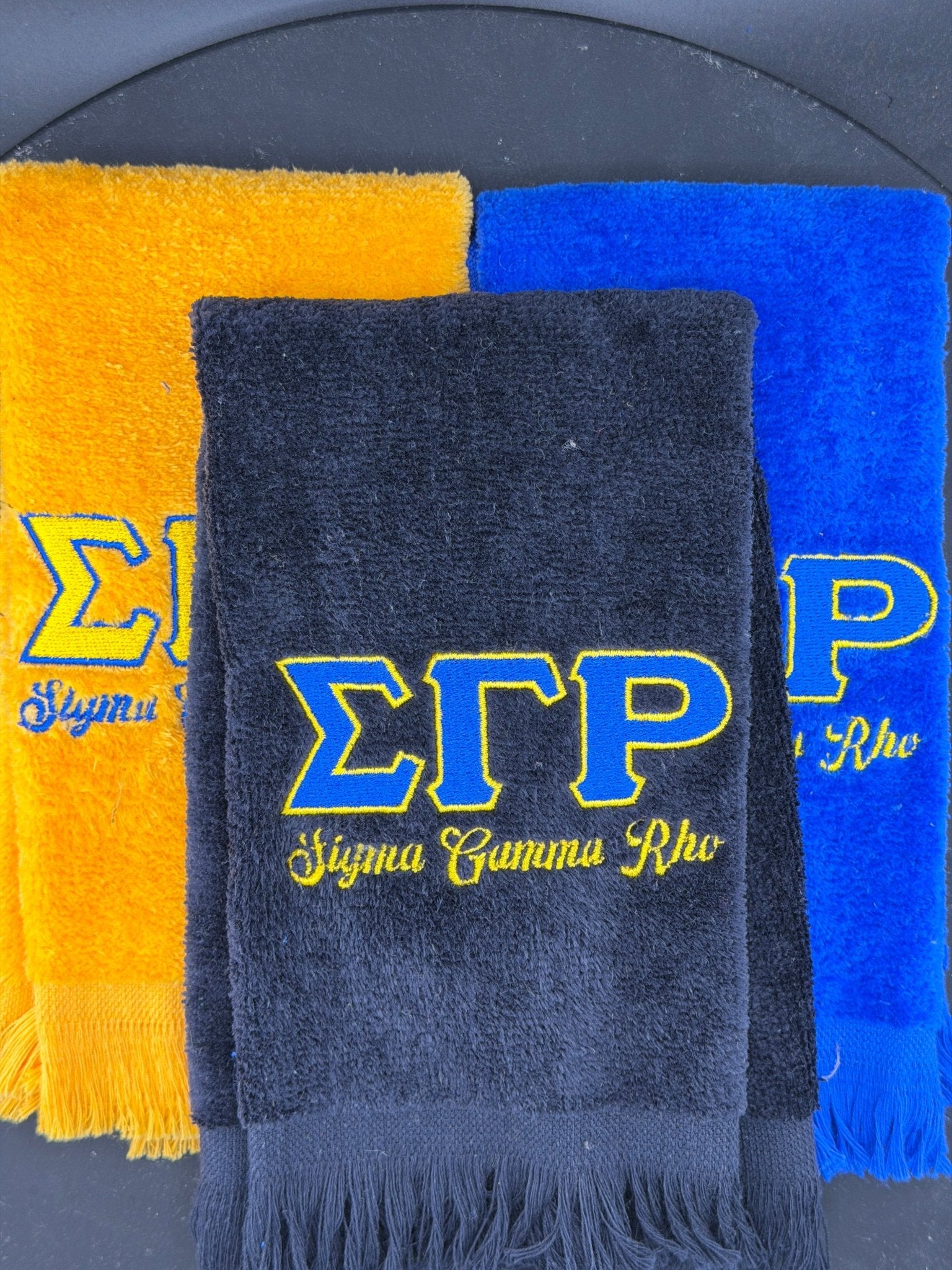 Sigma Gamma Rho Letters Series Embroidered Towel - West & Remount Custom Apparel