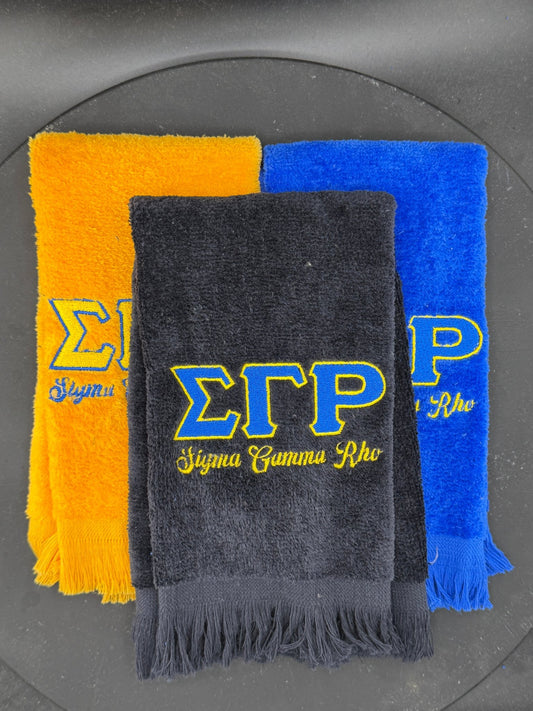 Sigma Gamma Rho Letters Series Embroidered Towel - West & Remount Custom Apparel