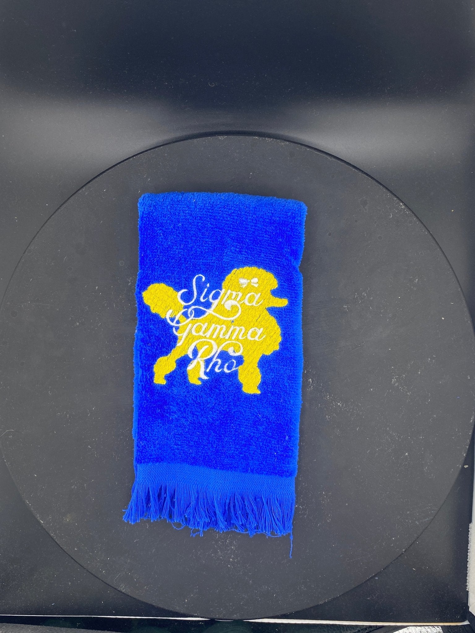 Sigma Gamma Rho Poodle Towel – Custom Embroidered Mascot - West & Remount Custom Apparel