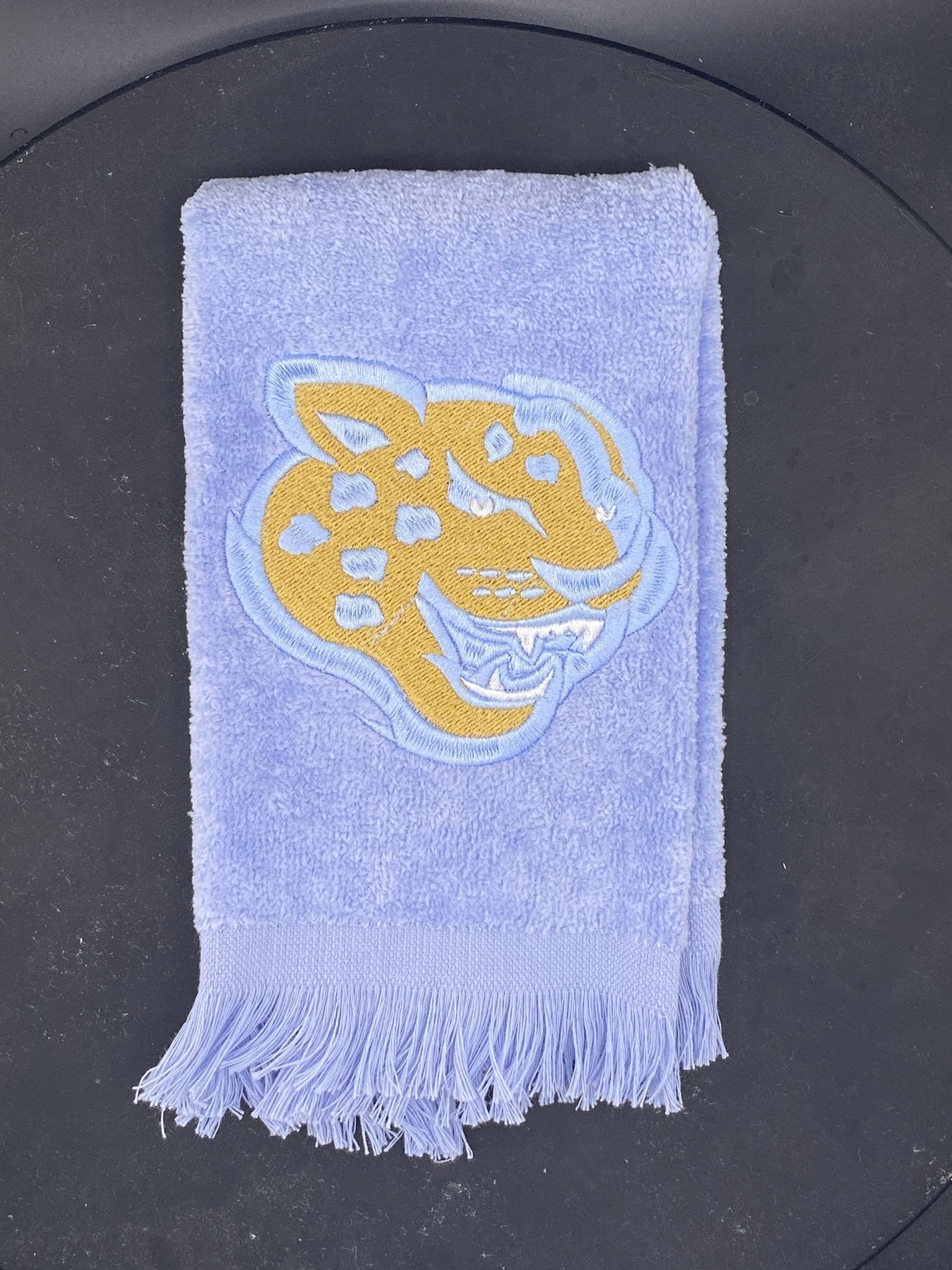Southern University Jaguars Mascot Embroidered Towel | Jaguar Fan Towel | HBCU Alumni Gift - West & Remount Custom Apparel