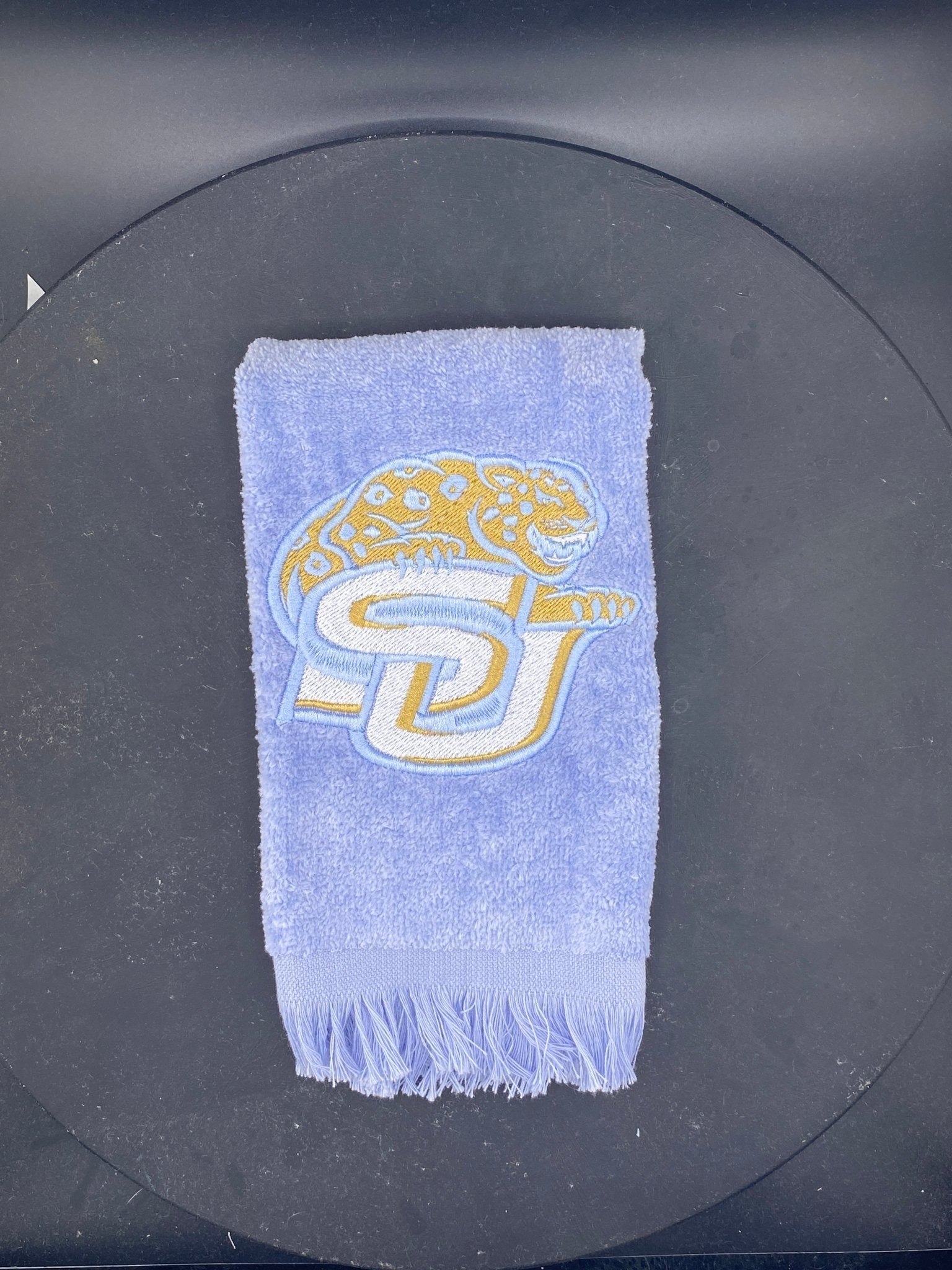 Southern University SU Logo Embroidered Towel | Jaguars Fan Towel | HBCU Alumni Gift - West & Remount Custom Apparel