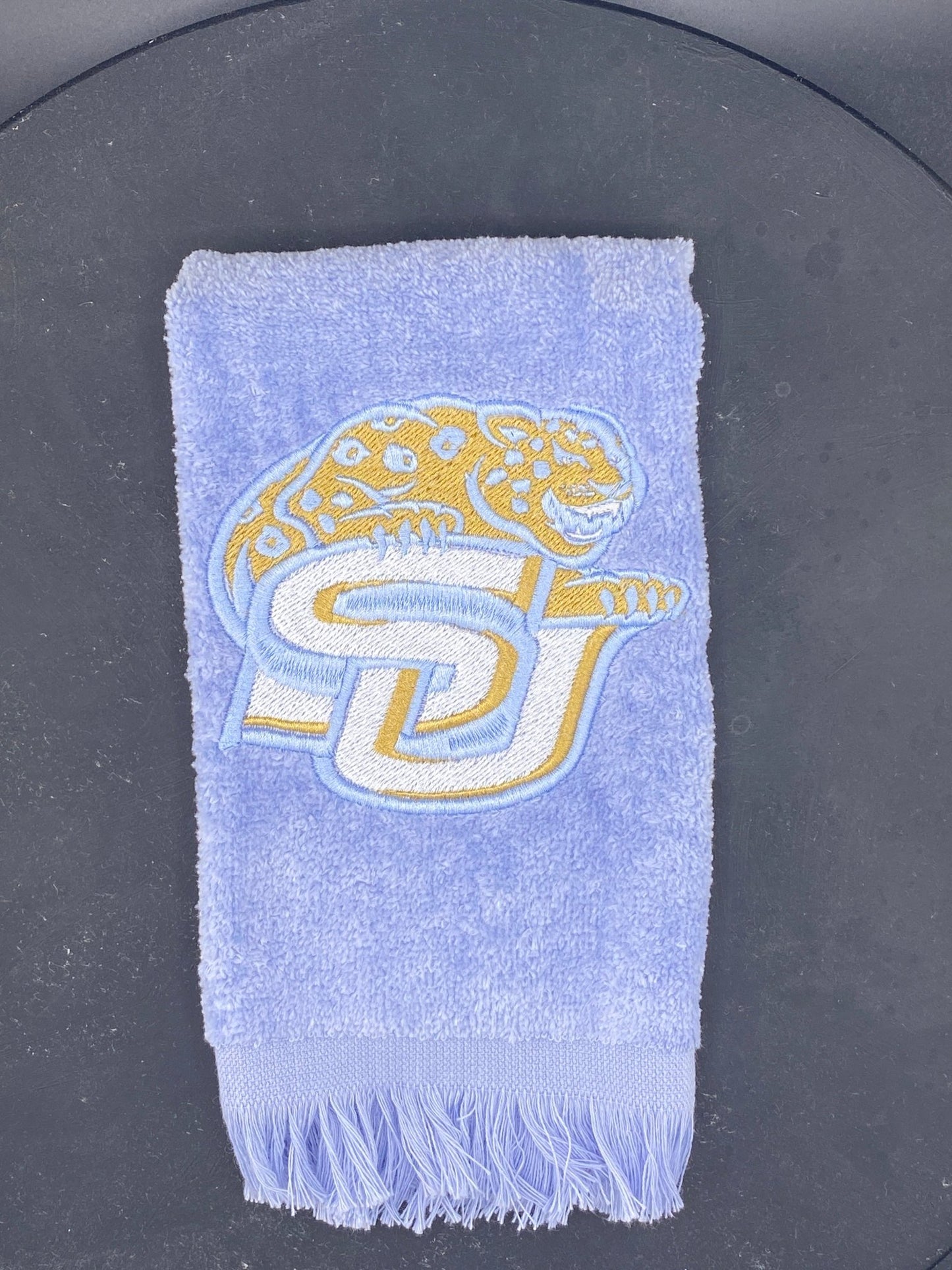 Southern University SU Logo Embroidered Towel | Jaguars Fan Towel | HBCU Alumni Gift - West & Remount Custom Apparel